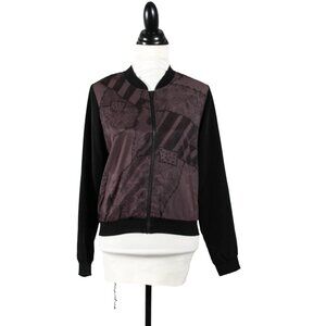 NWT Disney Nightmare Before Christmas Bomber Jacket Gray & Black Jack & Sally